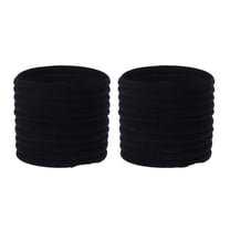 Designice 20 Pcs Hair Ties, Soft and Elastic Hairbands, No-Crease Thick Hair Ties, Perfect for Headbands for Women,Black