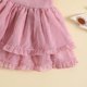 thumbnail image 3 of Vestido De Princesa Para NiñAs, Dobladillo Con Volantes, Informal, Con Lunares Suizos, Vestido De Fiesta Acampanado, 3 of 4