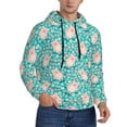 thumbnail image 2 of Sikiie Pig And Flower Men's Hoodie, Essentials Hoodie, Sweatshirt, Pullover Hooded Sweatshirt for Men-XX-Large, 2 of 7