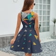 thumbnail image 6 of Flying Paper Planes Sundress Sleeveless Dress Summer Women Clothes Dress for Women Dresses, 6 of 7