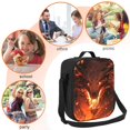 thumbnail image 5 of Lsque Magma Fire Black Dragon Lunch Bag Lunch Box for Women Men Reusable Insulated Lunch Tote Bag,Leakproof Thermal Cooler Sack Food Handbags Case High Capacity, 5 of 9