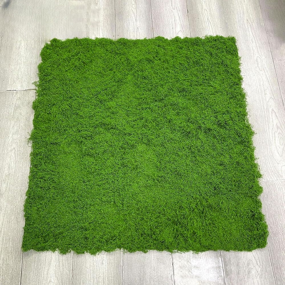 Preserved Moss Roll - Artificial Green Moss for Floral Arrangements, Model Railroads, and Woodland Party Decorations(Light Green)