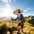 thumbnail image 4 of Men Mesh Solar Fisherman Fan Hat, USB Rechargeable Strong Wind Cooling Sun Protection Bucket Hat, Breathable Ventilated Outdoor Summer Hat for Fishing Gardening Hiking, 4 of 5