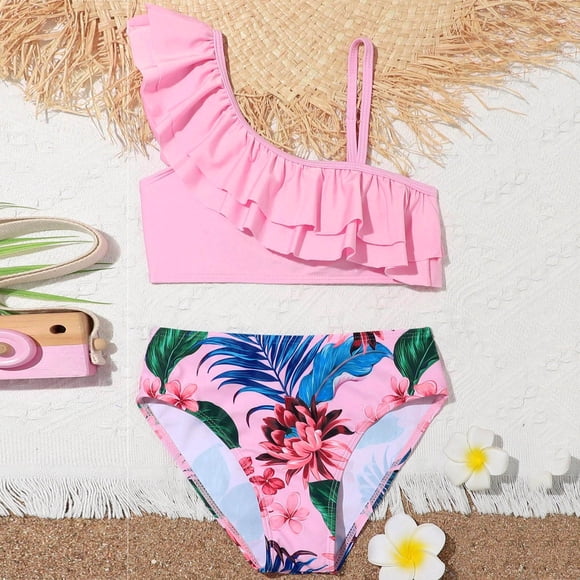 Tween Girl Swimsuit Girls Swimsuit with Shorts Two Piece Bikini Sets Bathing Suits for Teenage Girls 10-12 Years