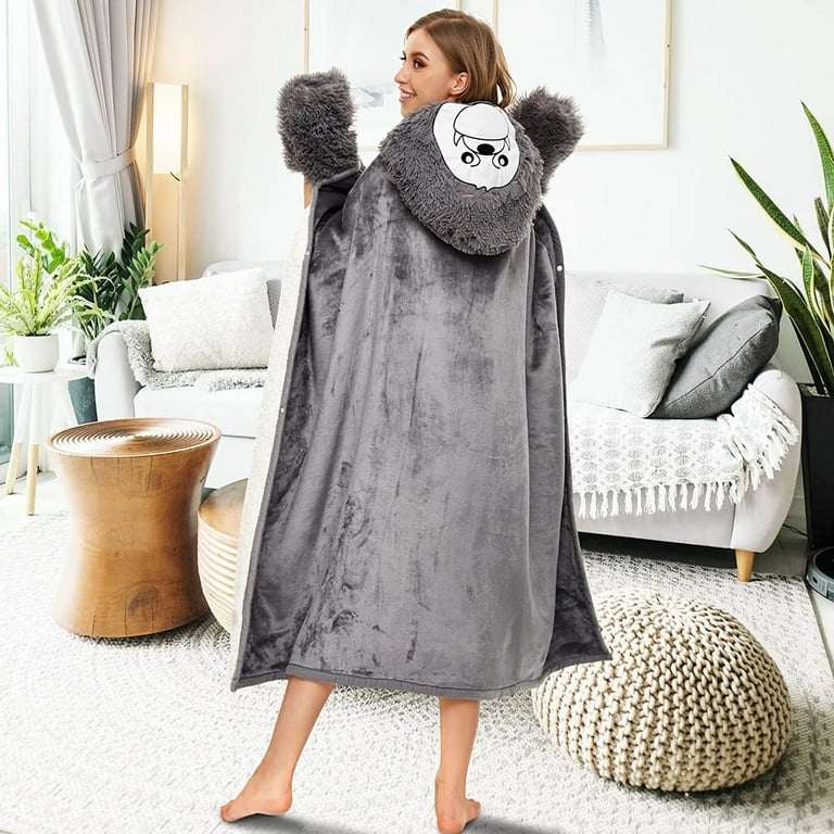 Extra large hooded blanket hotsell