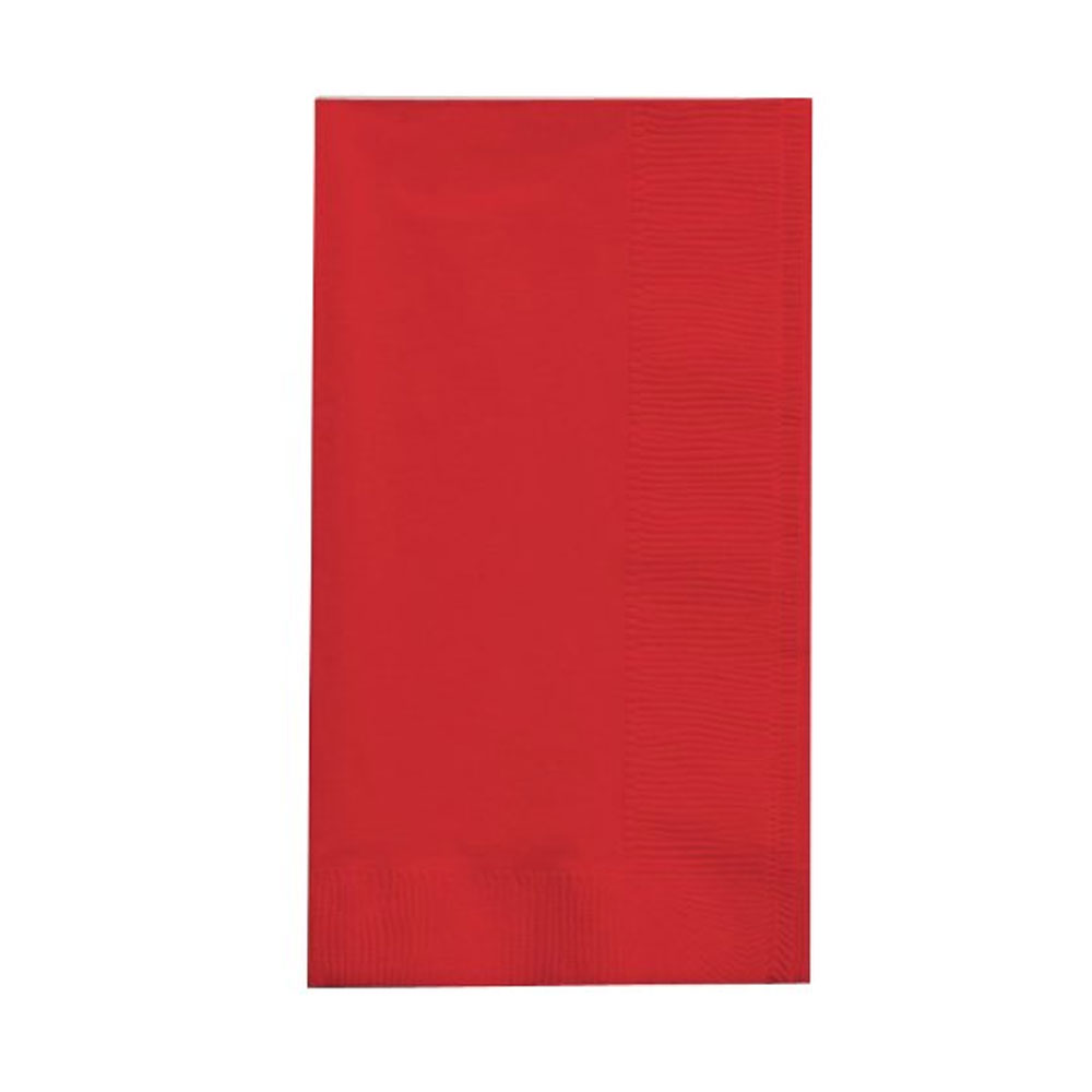 Red Disposable Dinner Napkin, Pack of 50
