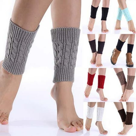 - Moderna Women Fashion Winter Leg Warm Crochet Knit Twist Boot Socks Toppers Cuffs