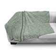 thumbnail image 3 of Vine Soft Flannel Fleece Throw Blanket, Vintage Style Foliage with Intermingled Branches Curvy Leaf, Cozy Plush for Indoor and Outdoor Use, 50" x 70", Reseda Green Pale Green, by Ambesonne, 3 of 6