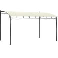 thumbnail image 2 of Outsunny 10' x 13' Pergola with UV-Resistant Canopy, Outdoor Sun Shade Shelter for Porch, Patio, Deck, Backyard, Cream, 2 of 9