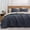 Ash Blue Grey-King, variant on Basil Green Twin 3-Piece All Season Quilt Bedding Set