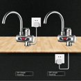 thumbnail image 5 of Grifo eléctrico instantáneo para cocina y baño, pantalla digital, grifo de agua caliente rápida, calentamiento en tres segundos, frío y caliente, doble propósito, 5 of 5
