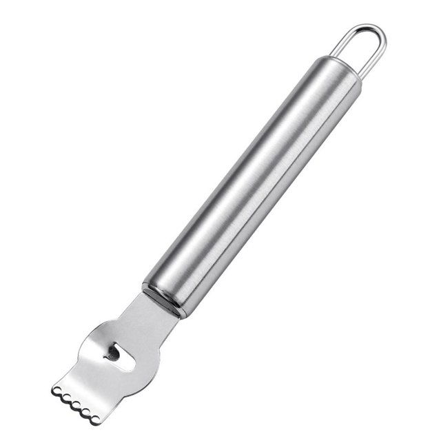 Rallador De Limón De Acero Inoxidable, Herramienta Peladora De Cítricos De Frutas Y Naranjas Para Cocina, Rallador De Limón Con Cuchillo De Canal Y Bucle Colgante Advancent HA020916-00