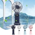 thumbnail image 1 of Fiudx Ventilador con Pantalla Digital, Portátil, Recargable Por Usb, 5 Velocidades, Compacto y Silencioso, Ideal para Oficina, Dormitorio y Exteriores. Tamaño: 20,5 X 9,5 X 7,6 Cm., 1 of 7