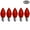 red, variant on EZLS Red Transparent C7 LED Replacement Bulb, 5 Pack