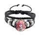 thumbnail image 4 of Genshin Impact Cosplay Prop Snap Button Bracelet, joyería de Anime hecha a mano, brazalete Punk negro multicapa, regalo para mujeres y hombres, 4 of 5
