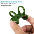 thumbnail image 4 of Soporte para linterna frontal Uxcell, 4 piezas de silicona suave de alta elasticidad, reemplazo de soporte para lámpara frontal manos libres, verde, 4 of 5