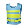 thumbnail image 2 of BXINGOHAI Yellow Reflective High Visibility Construction Class Work Vest for Men,Woman,Hi Vis Vest Mesh and Silver Strip Clearance Sale Blue,Free Size, 2 of 7