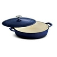 thumbnail image 2 of Tramontina Bestow 4-Quart Enameled Cast Iron Braiser with Lid, Gradated Cobalt, Oven-Safe, 2 of 5