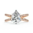 thumbnail image 2 of IGI Certified Lab Grown Diamond Engagement Ring | Center 9x6mm Pear Cut Split Shank Solitaire Wedding Anniversary Rings For Women In 14k Solid Rose Gold | F-G, VS-SI Quality (1.85 Ctw) Ring Size-6, 2 of 7