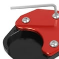 thumbnail image 6 of jiaping Motorcycle Side Stand Foot Enlarger Hot Pavement Anti Sinking Extension Enlarger red, 6 of 7