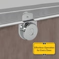 thumbnail image 5 of Brixwell Offset Closet Door Hanger, Gray Finish, Steel, 3/4" Wheel Size, 1-11/16" Height, 5 of 5