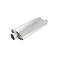 thumbnail image 2 of Borla Performance 40670 Exhaust Muffler Pro XS Series 9-1/2 Inch Width X 4 Inch Height T304 Stainless Steel Case; Single 3 Inch Center Inlet; Dual 2-1/4 Inch Outlet; 19 Inch Body/24 Overall Length, 2 of 3