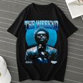 thumbnail image 1 of Camisetas de gran tamaño para hombre, camisa informal con estampado gráfico Vintage de rapero, 100% algodón, ropa de calle de hip hop, Top corto Unisex, 1 of 4