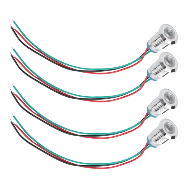LAFGUR Dual Color LED, Waterproof Pre‑Wired Round LEDs For CNC Machine Tools For Car Modification For Access Control Switches For Computer Modification