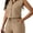 Khaki, variant on Womens Two Piece Short Sets Summer Travel Outfits Sweatsuits Sleeveless Lounge Sets Tracksuit