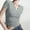 Gray, variant on YHAJDS Short Sleeve Shirts for Women Basic Tees Spring Round Neck Solid Color Casual Pullover Tee