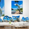 thumbnail image 4 of Designart Relaxing in Hammock - Landscape Photography Throw Pillow - 18x18, 4 of 5