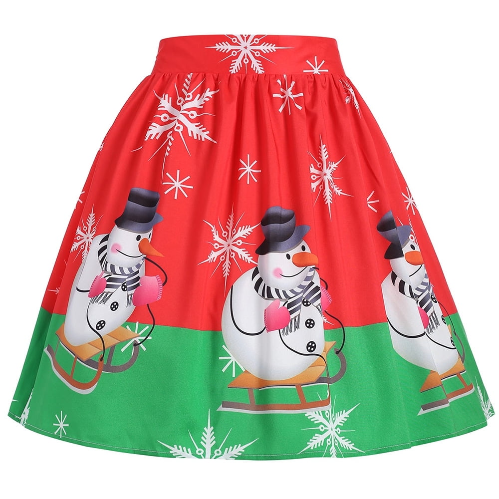 plus size christmas skirt