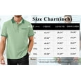thumbnail image 7 of Thrilos Golf Shirts for Men Color Block Short Sleeve Tops Workout Performance Polo Shirt with Pocket, 7 of 7