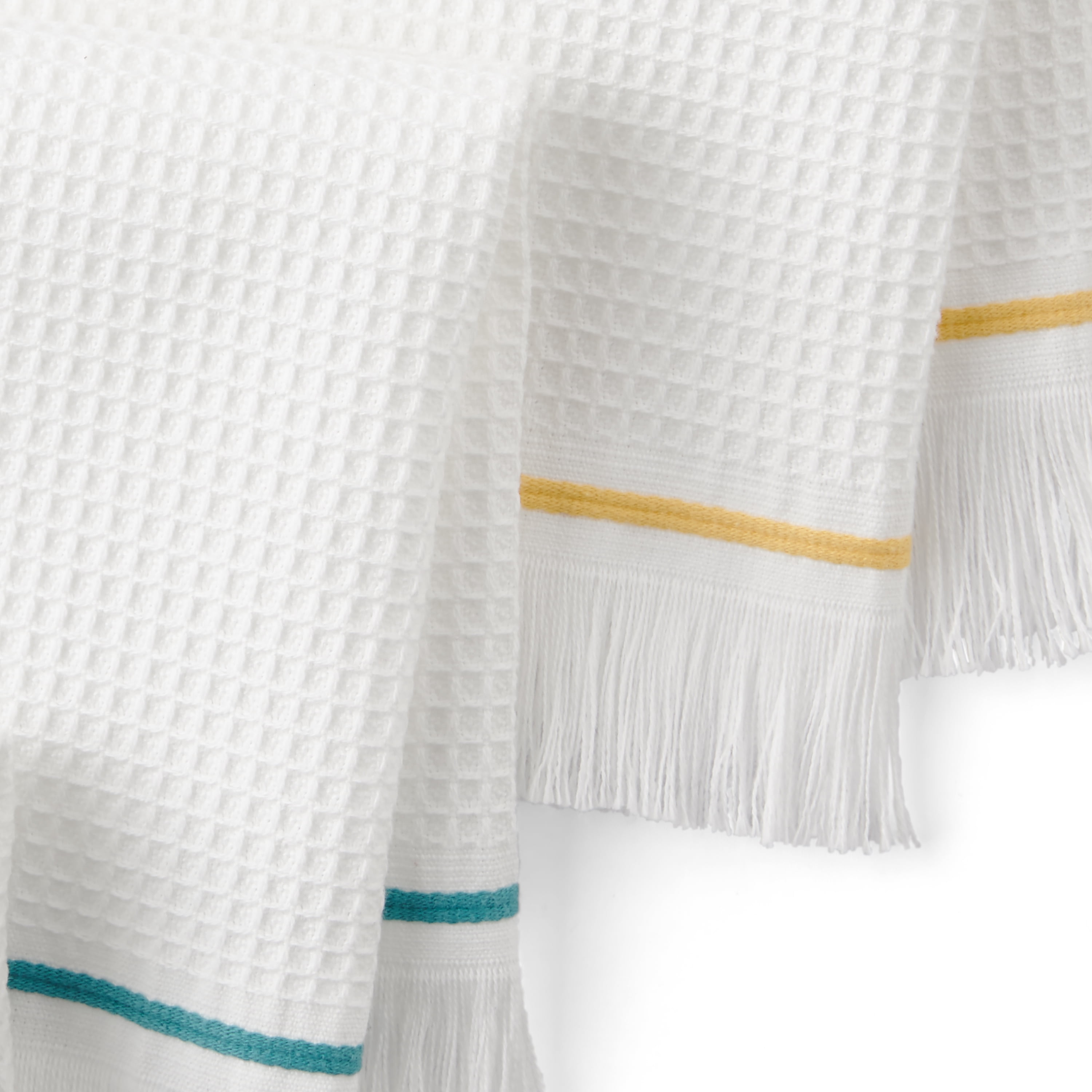 The Pioneer Woman Fringe Dish Cloths, White, 8 Piece
