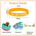 thumbnail image 2 of Pulseras motivadoras de silicona JUNEBRUSHS 64 piezas Macaron, 2 of 7