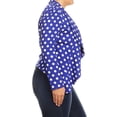 thumbnail image 3 of Women's Women's Casual Long Sleeve Plus SIze Polka Dot Open Blazer Jacket, 3 of 4