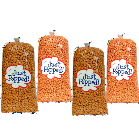 Just Popped Chicago Style Cheese and Caramel Gourmet Popcorn 4-Pack (72 Cups per