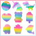 thumbnail image 2 of TIKTOK foxmind pop it fidget juguete empuje burbuja alivio del estrés niños arco iris entre nosotros Gao Jiahui  unisex, 2 of 2
