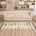 thumbnail image 2 of Yayeee Runner Rug for Bedroom 2'x6' Machine Washable Hallway Non Slip Mat, Beige Wildflowers, 2 of 8
