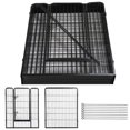 thumbnail image 5 of Alden Design 40"H Heavy Duty Black Iron Dog Playpen, 8 Panels, 5 of 11