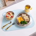 thumbnail image 2 of VIIDA Soufflé Antibacterial Stainless Steel Kids Tableware Set - Cosmic Mauve, 2 of 2