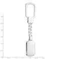 thumbnail image 5 of 925 Sterling Silver Rhodium Plated Key Chain, 5 of 5