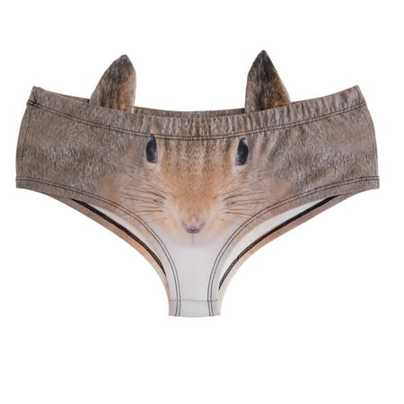 

Aueoeo No Show Underwear For Women Bulk Underwear For Women Women S Ear Animal Print Seamless Breathable Low Waist Sexy Briefs Clearance