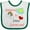 White and Green, variant on Inktastic Someone in Iowa Loves Me Boys or Girls Baby Bib