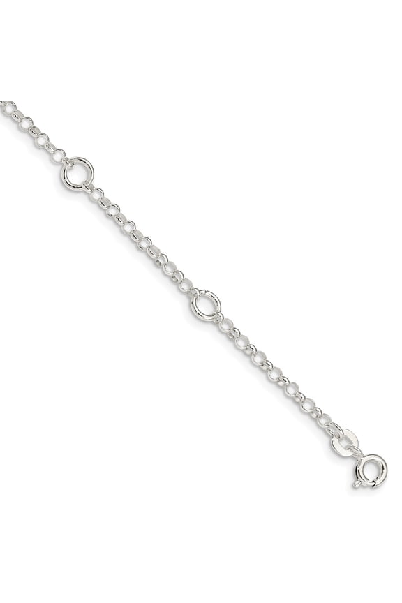 925 Sterling Silver Fancy Child's Chain Bracelet; 6 inch; for Children; for Women and Men