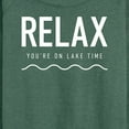 thumbnail image 3 of Instant Message - Relax Lake Time - Women's Lightweight French Terry Long Sleeve Shirt, 3 of 6