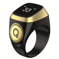 thumbnail image 1 of TBSoon Prayer Smart Ring - Lucky Ring, Watch Ring, With Prayer Counters, 5 Prayer Time Reminders, Prayer Direction Indicator Guide, Long Battery Life, OLED Display, Azan Alarm Clock, Beads Ring -, 1 of 16