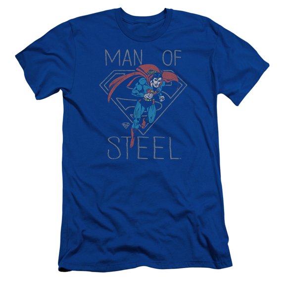 DC Comics Hardened Heart S/S Adult 30/1 T-Shirt Royal Blue