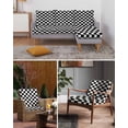 thumbnail image 6 of Simple Black White Checkered Couch Cushion Covers Stretch, Washable Sofa Seat Covers Individual Seat Cushion Sofa Slipcovers Lattice Buffalo Plaid Couch Cover Furniture Protector S-1PCS, 6 of 7