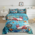 thumbnail image 2 of Erosebridal Ensemble de Literie Mignon Axolotl pour Lit Simple, Insert de Couette Animal Marin, Rose Bleu, Réversible 2 Pcs, 2 of 7